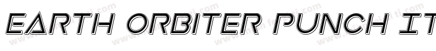 Earth Orbiter Punch Italic字体转换